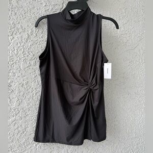 Spanx Butter Twist-Waist Top sleeveless in black Small